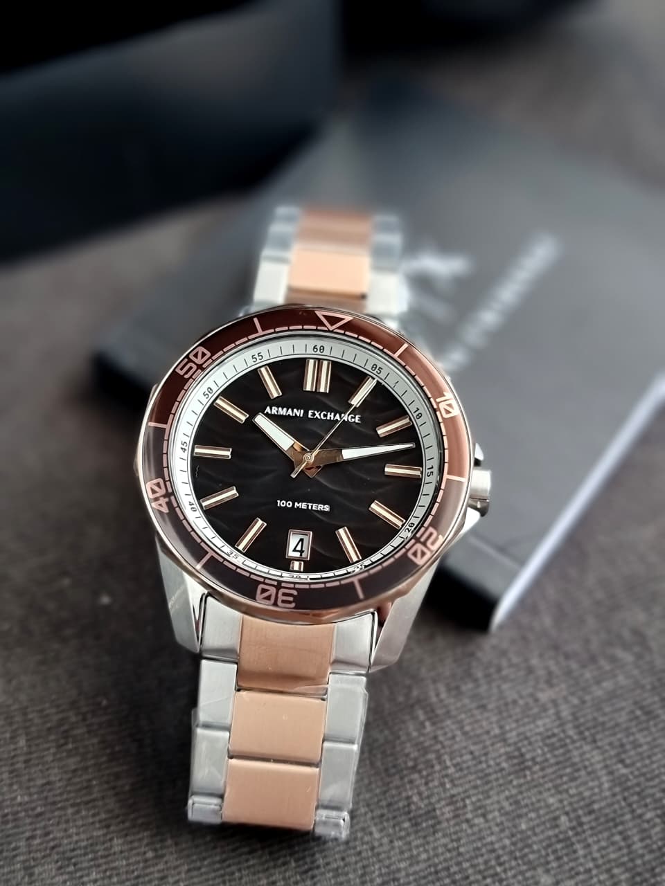 A|X Armani Exchange Dive-Inspired Sports Watch for Men with Stainless Steel - Image 5