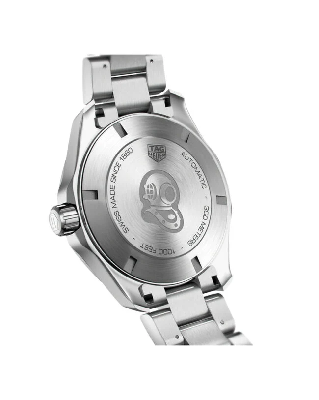 Tag Heuer Mens Aquaracer Silver Stainless Steel Case Automatic Blue Dial Silver Stainless Steel Bracelet Watch WAY201B.BA0927 - Image 3