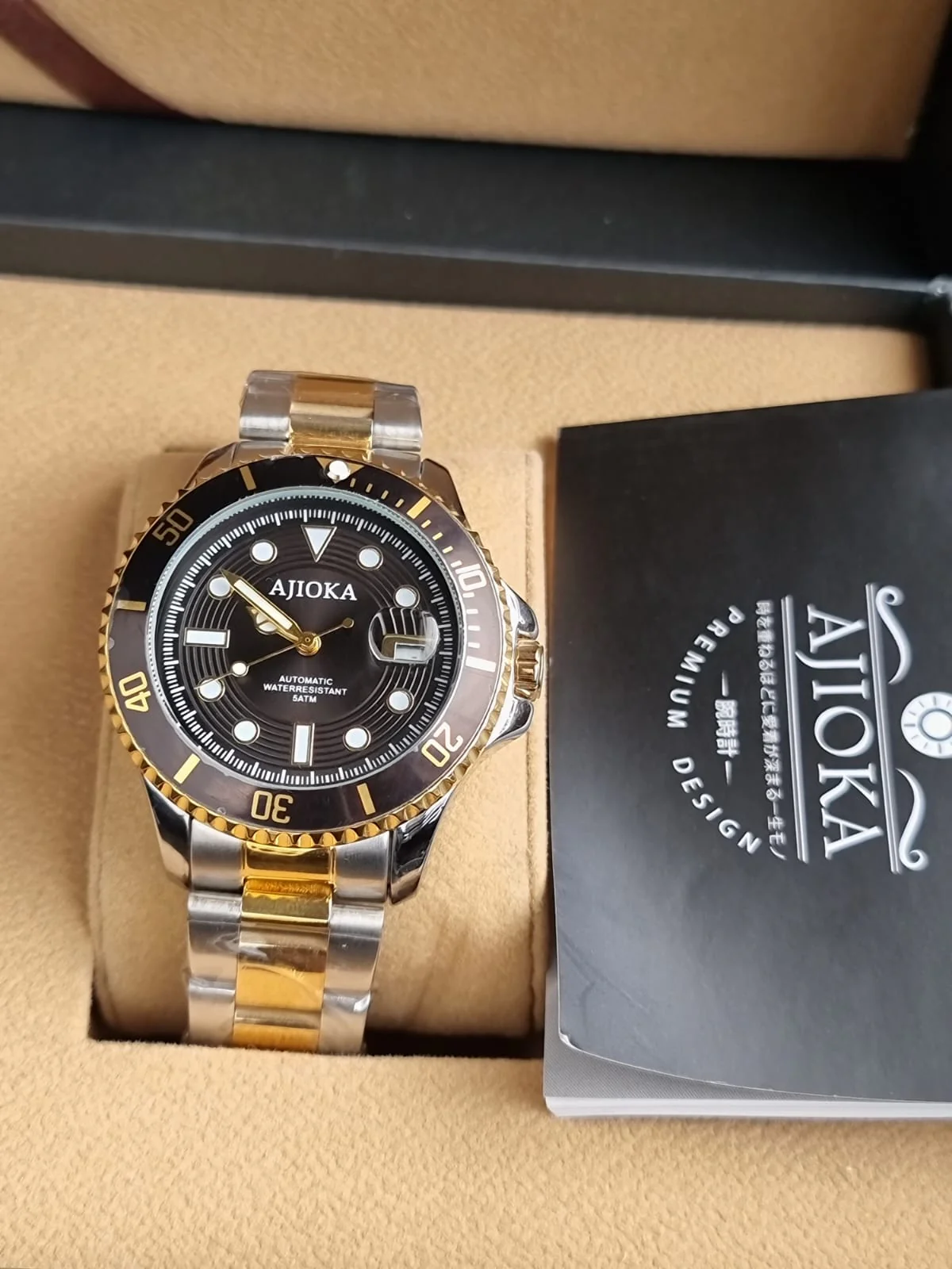 Ajioka Gents Watch Two tone 43mm Dial Size Automatic - Image 6
