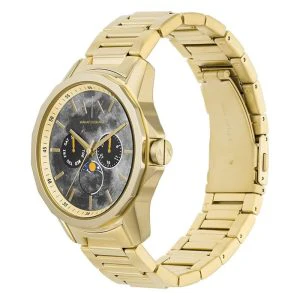 Armani Exchange Men’s Quartz Gold Stainless Steel Grey Dial 44mm Watch AX1737 - Image 2