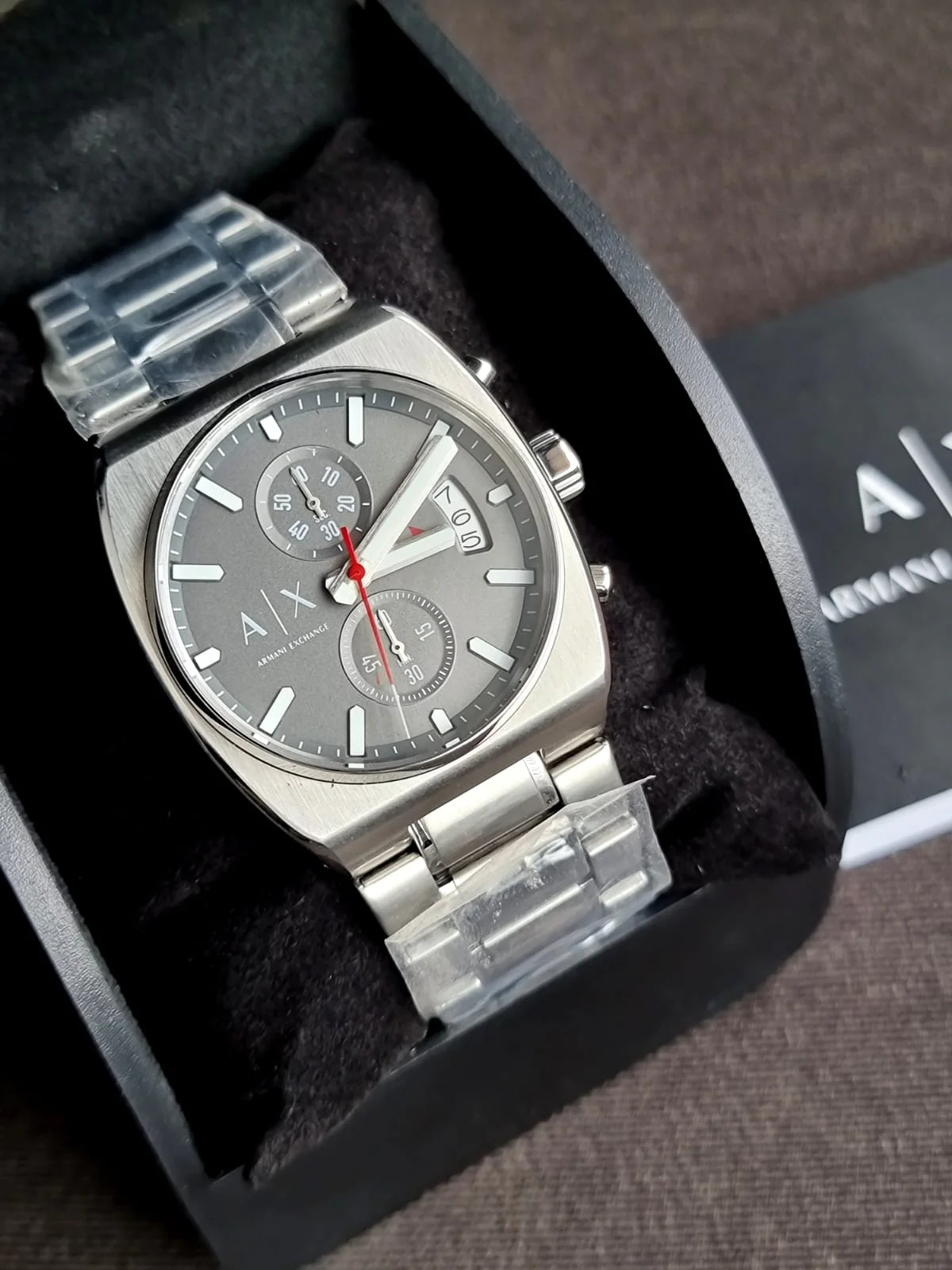 Armani Exchange Oliver Chronograph Quartz Grey Dial Men's Watch AX2820