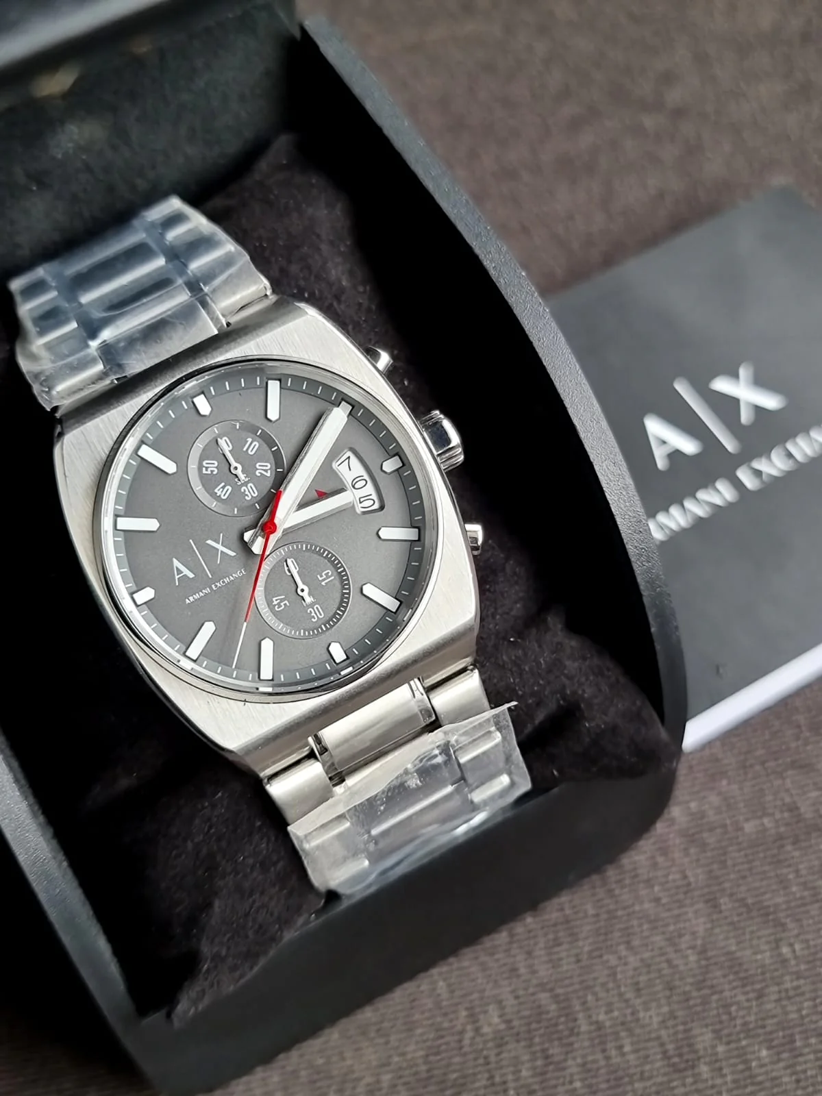 Armani Exchange Oliver Chronograph Quartz Grey Dial Men's Watch AX2820 - Image 7