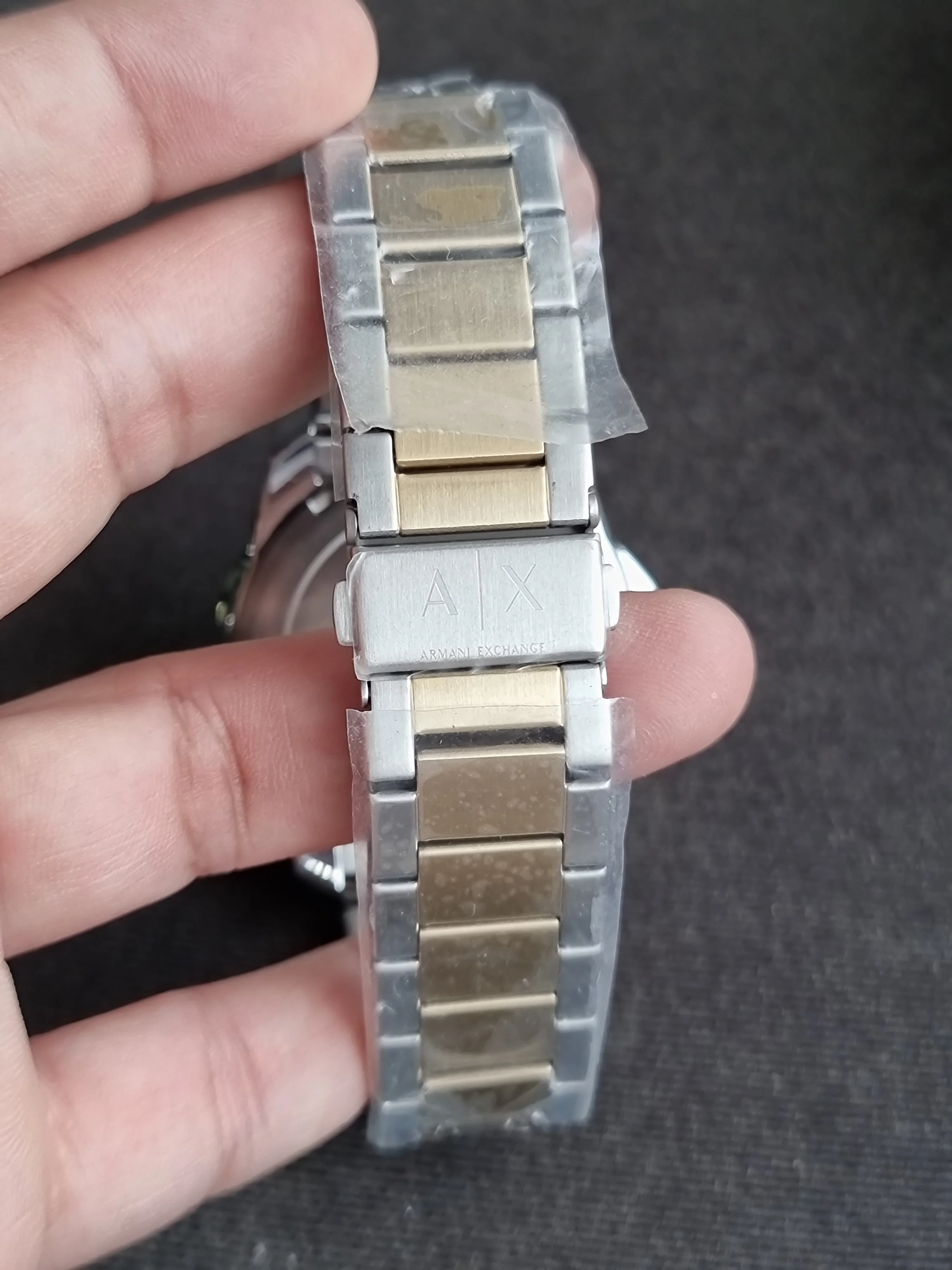 Armani Exchange Three-Hand Date Two-Tone Stainless Steel Watch AX1956 - Image 2
