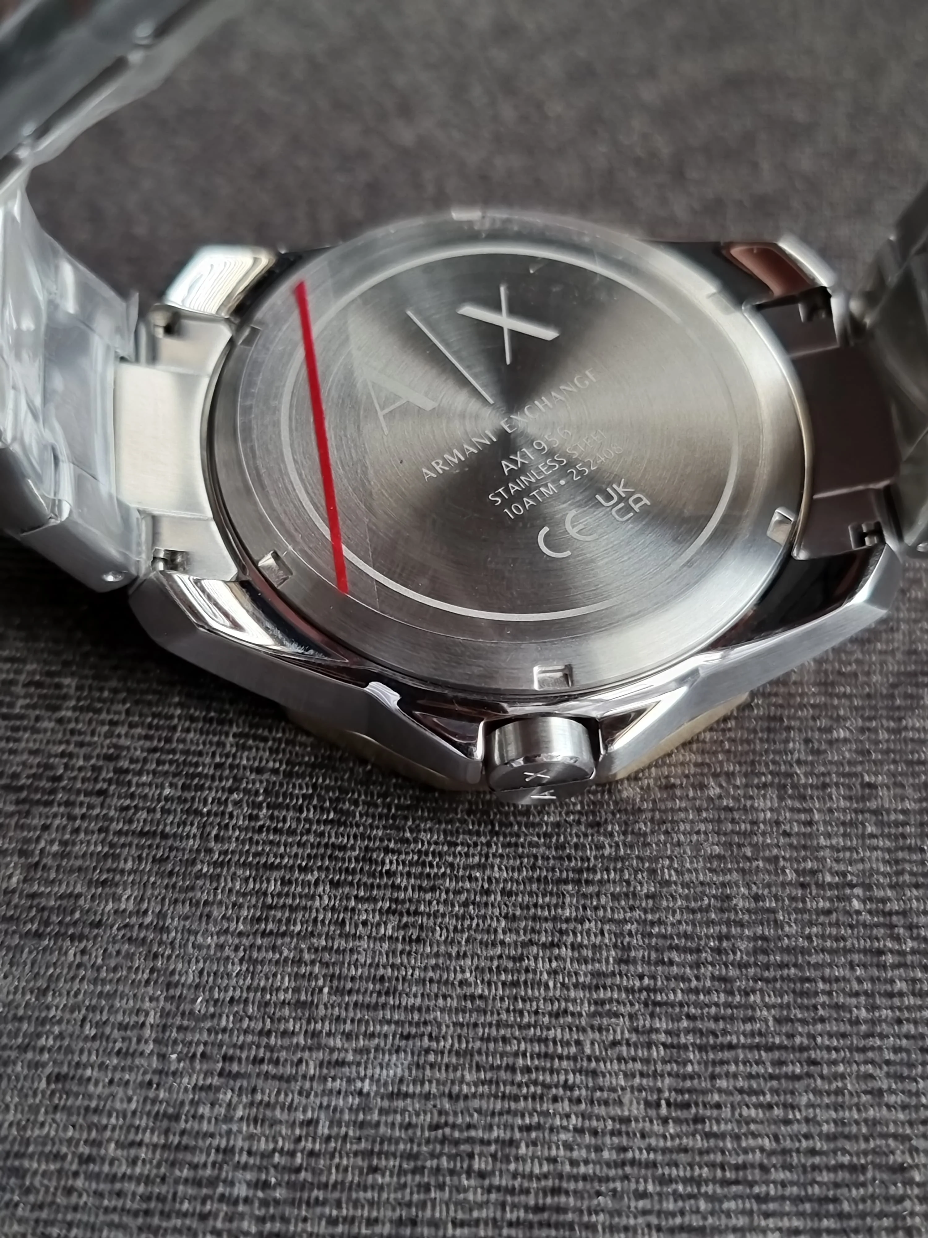 Armani Exchange Three-Hand Date Two-Tone Stainless Steel Watch AX1956 - Image 5