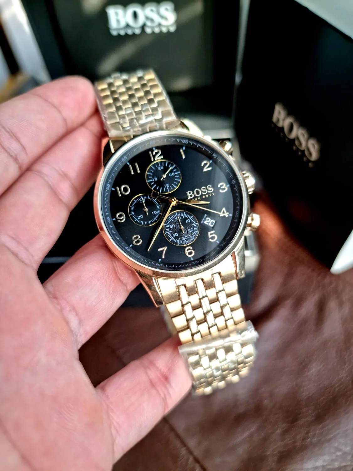 BOSS Men's Chronograph Quartz Watch with Stainless Steel Strap 1513531 - Image 2