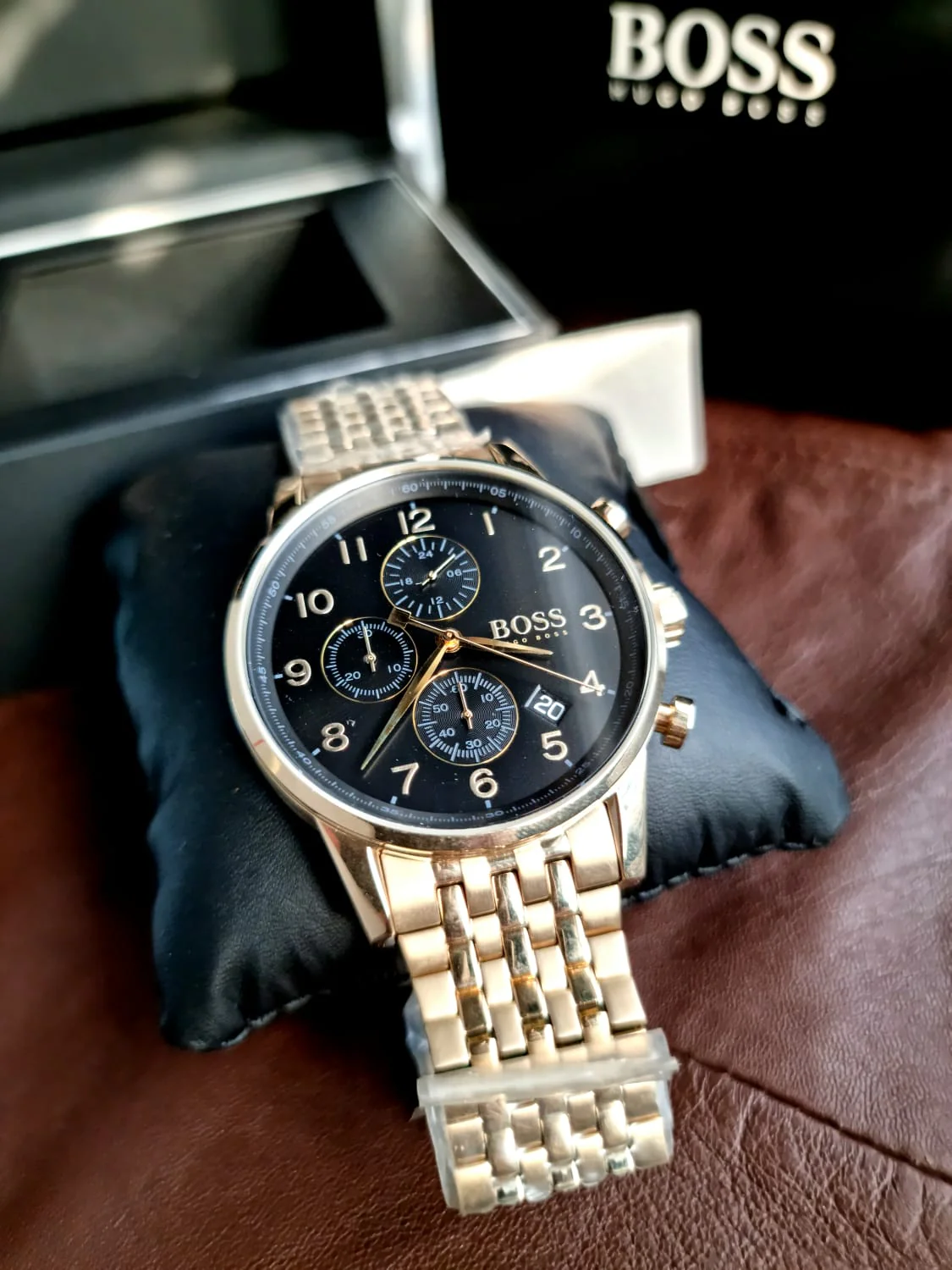 BOSS Men's Chronograph Quartz Watch with Stainless Steel Strap 1513531 - Image 3