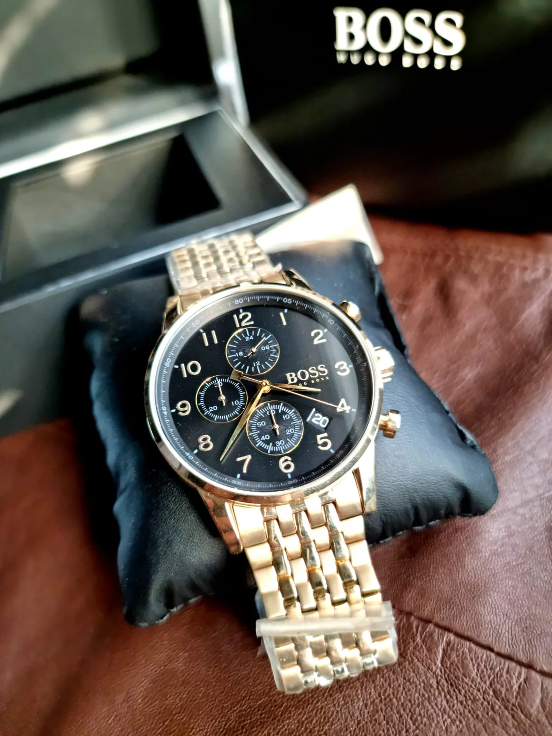 BOSS Men's Chronograph Quartz Watch with Stainless Steel Strap 1513531 - Image 7