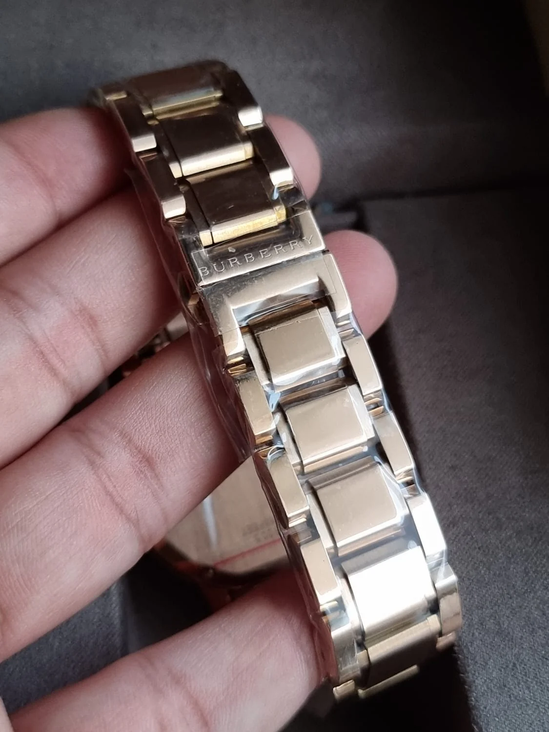 BURBERRY Brown Check Pattern Dial Rose Gold-plated Ladies Watch BU9005 - Image 7