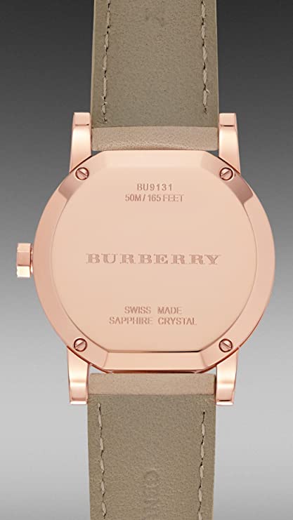 BURBERRY BU9131 Women's Leather Strap Wrist Watch - Image 5