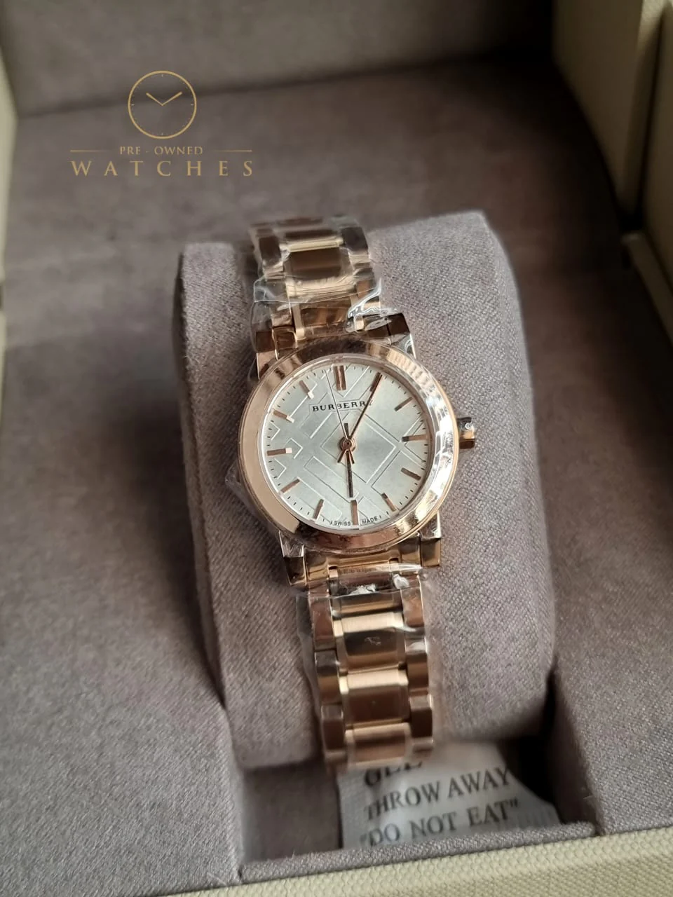 Burberry BU9204 27mm Gold Steel Bracelet & Case Mineral Women's Watch - Image 7