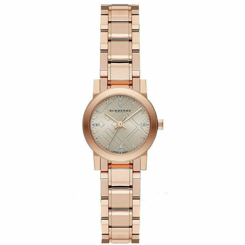 Burberry BU9215 Heritage Rose Gold Swiss Made Womens Watch