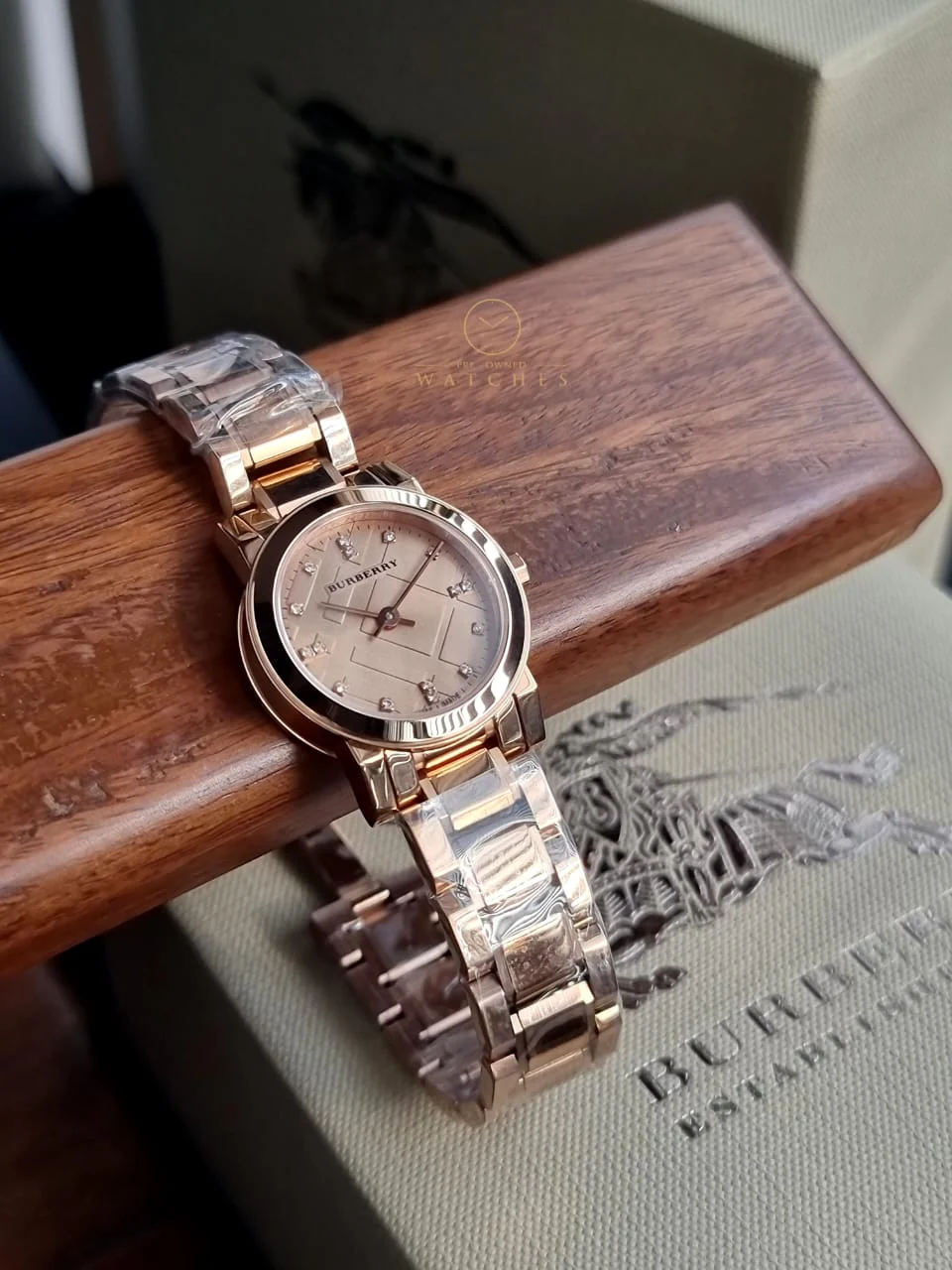 Burberry BU9215 Heritage Rose Gold Swiss Made Womens Watch - Image 2