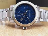 BURBERRY Chronograph Blue Dial Stainless Steel Men's Watch BU9363 - Image 3