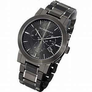 BURBERRY Chronograph Dark Grey Dial Black Ion-plated Men's Watch BU9354 - Image 2