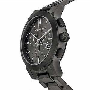 BURBERRY Chronograph Dark Grey Dial Black Ion-plated Men's Watch BU9354 - Image 4