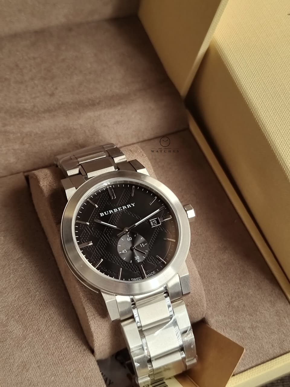 BURBERRY Dark Grey Dial Stainless Steel Men's Watch BU9901 - Image 5