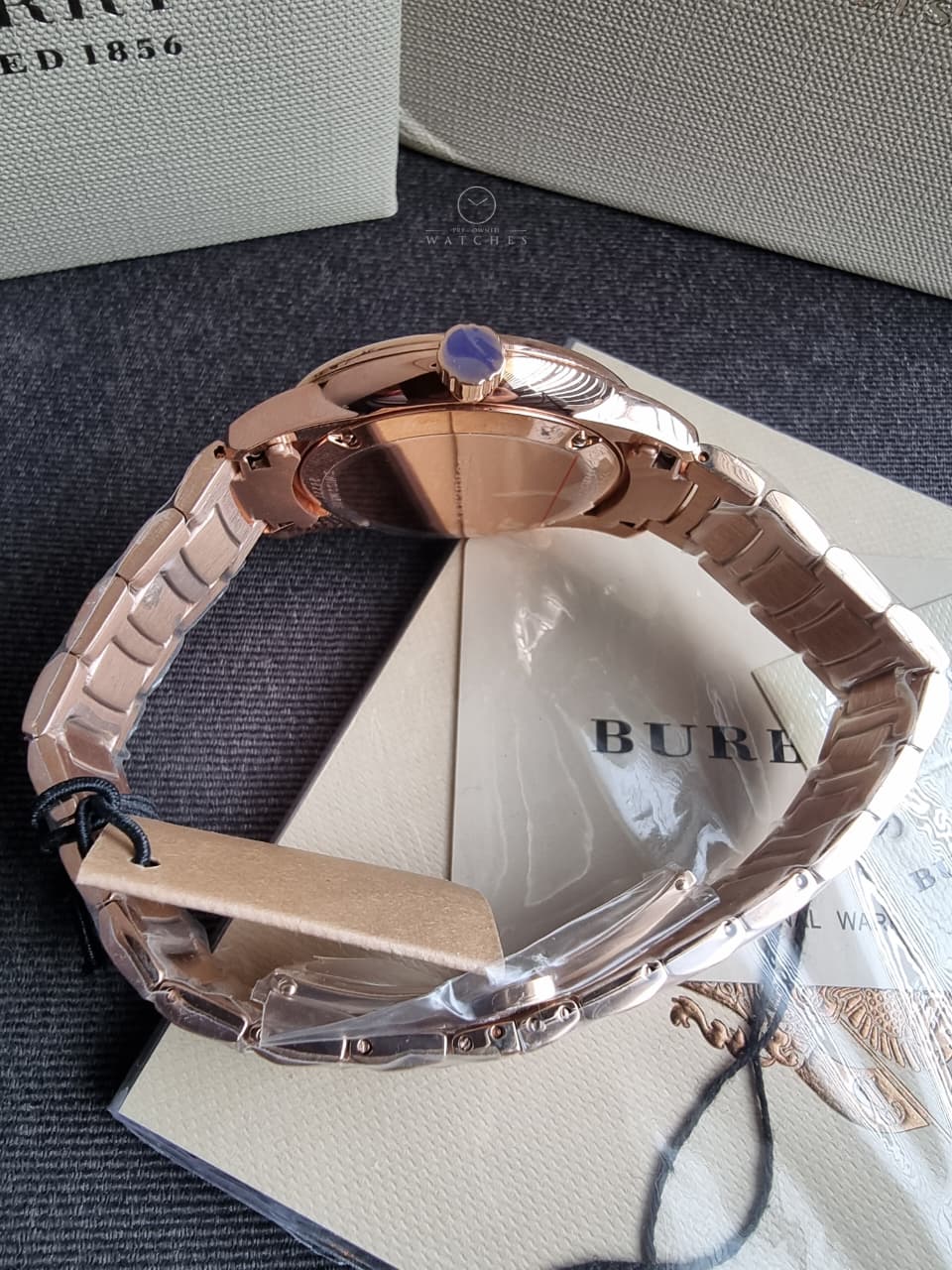 Burberry The Classic Rose gold Stainless Steel Rose Gold Dial Quartz Watch for Gents - BU10013 - Image 3