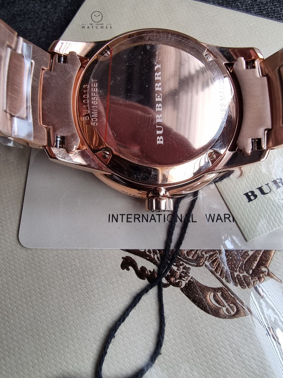 Burberry The Classic Rose gold Stainless Steel Rose Gold Dial Quartz Watch for Gents - BU10013 - Image 7