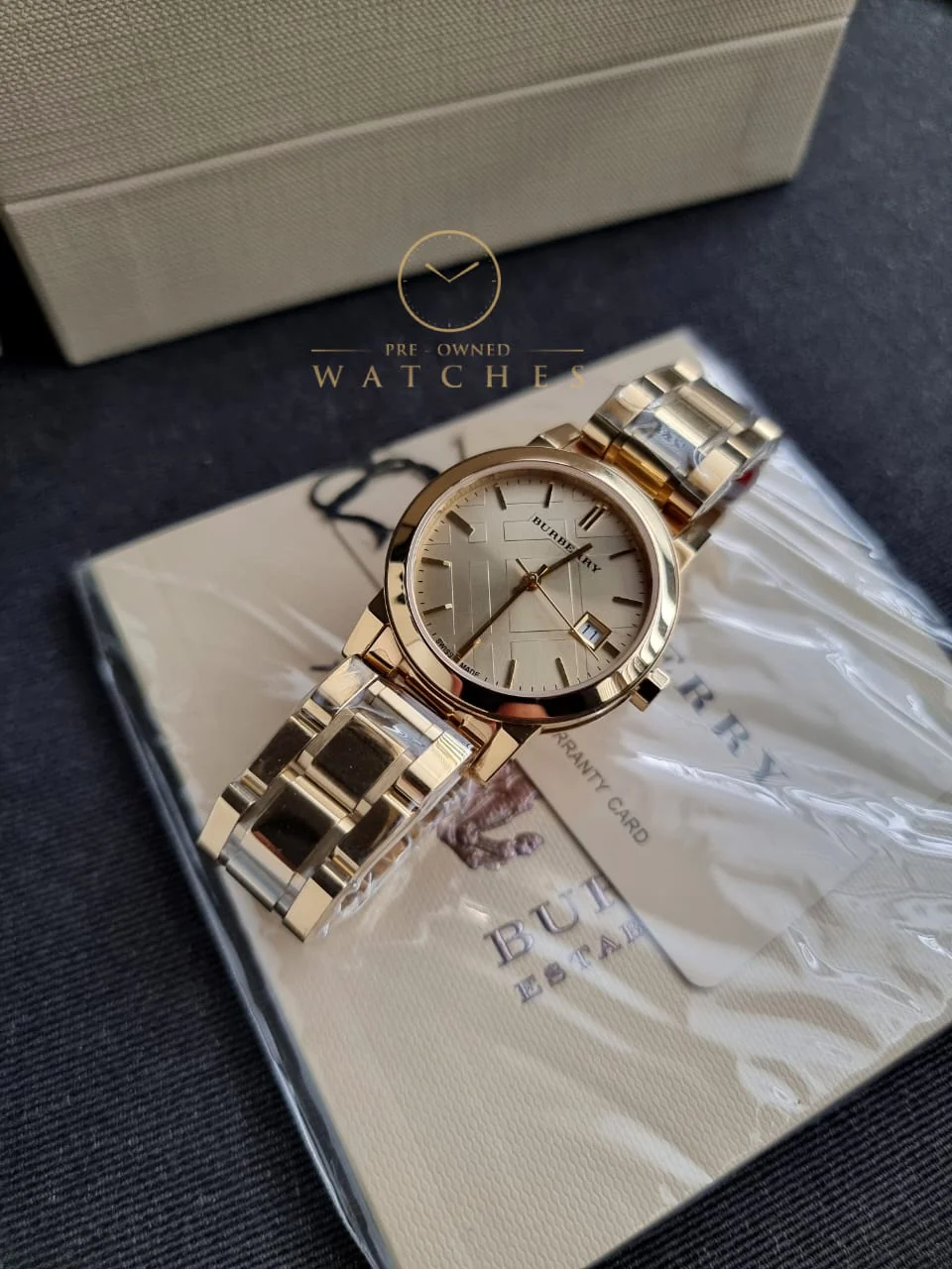 BURBERRY Light Champagne Dial Light Gold-tone Ladies Watch BU9134 - Image 7
