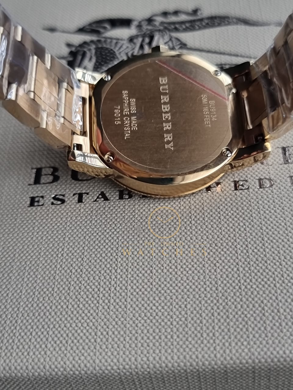 BURBERRY Light Champagne Dial Light Gold-tone Ladies Watch BU9134 - Image 9