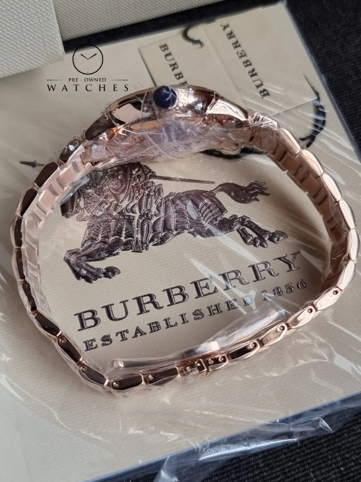 BURBERRY ROSE GOLD SWISS STAINLESS STEEL BRACELET DESIGNER LADIES WATCH BU10116 - Image 4