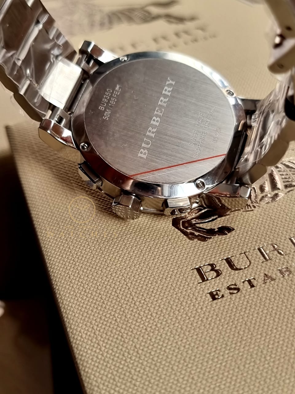 BURBERRY Silver Dial Chronograph Stainless Steel Men's Watch BU9350 - Image 4