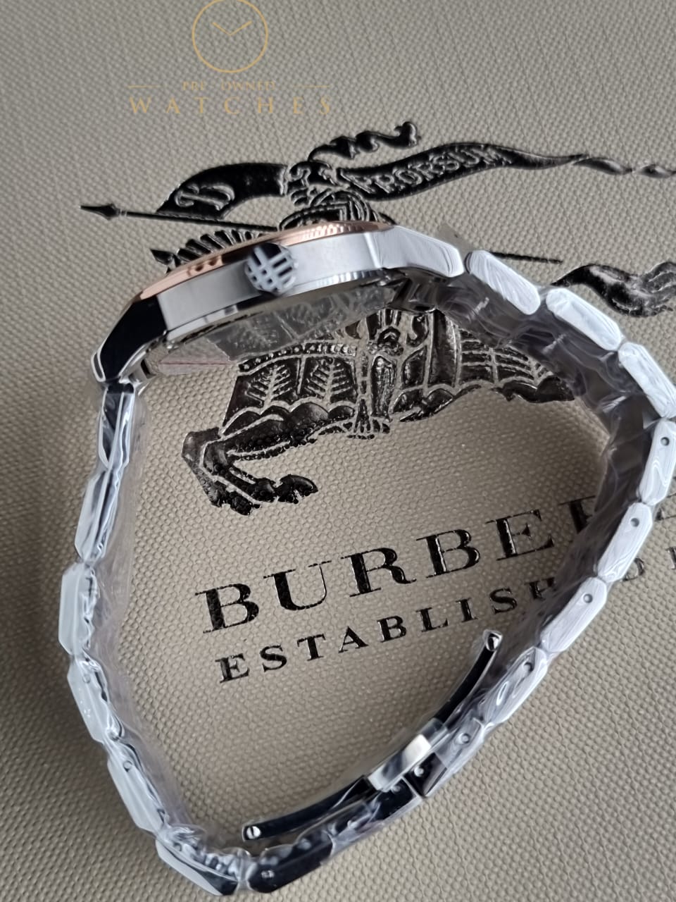 BURBERRY Silver Dial Two-tone Ladies Watch BU9127 - Image 6