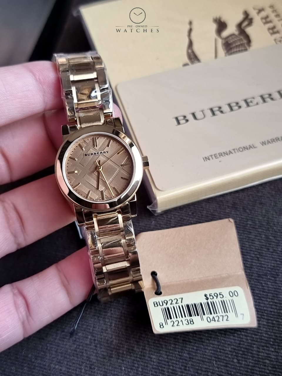 BURBERRY The City Champagne Dial Gold-tone Ladies Watch BU9227 - Image 3