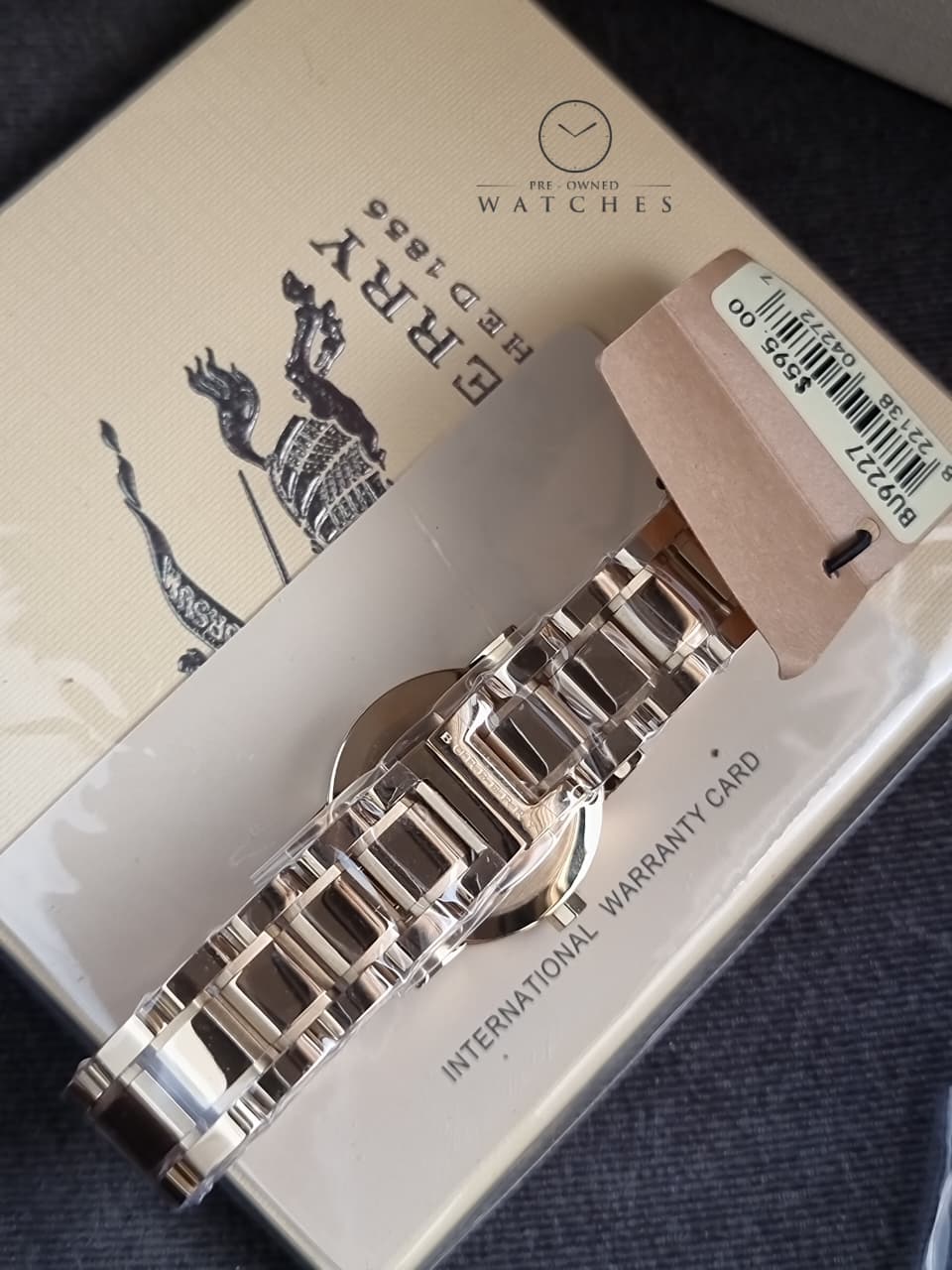 BURBERRY The City Champagne Dial Gold-tone Ladies Watch BU9227 - Image 4