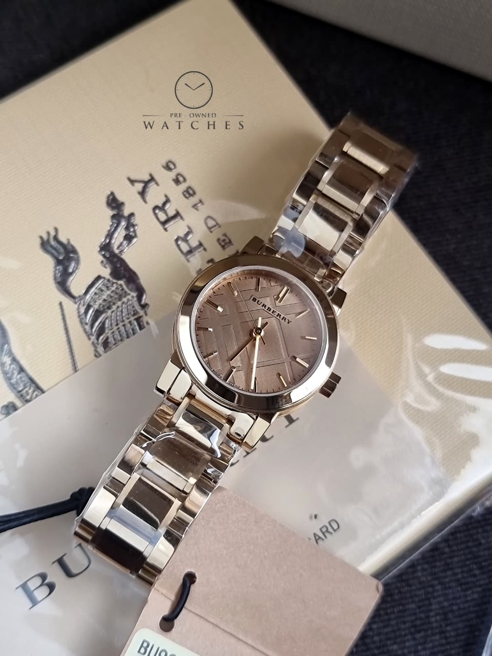 BURBERRY The City Champagne Dial Gold-tone Ladies Watch BU9227 - Image 6