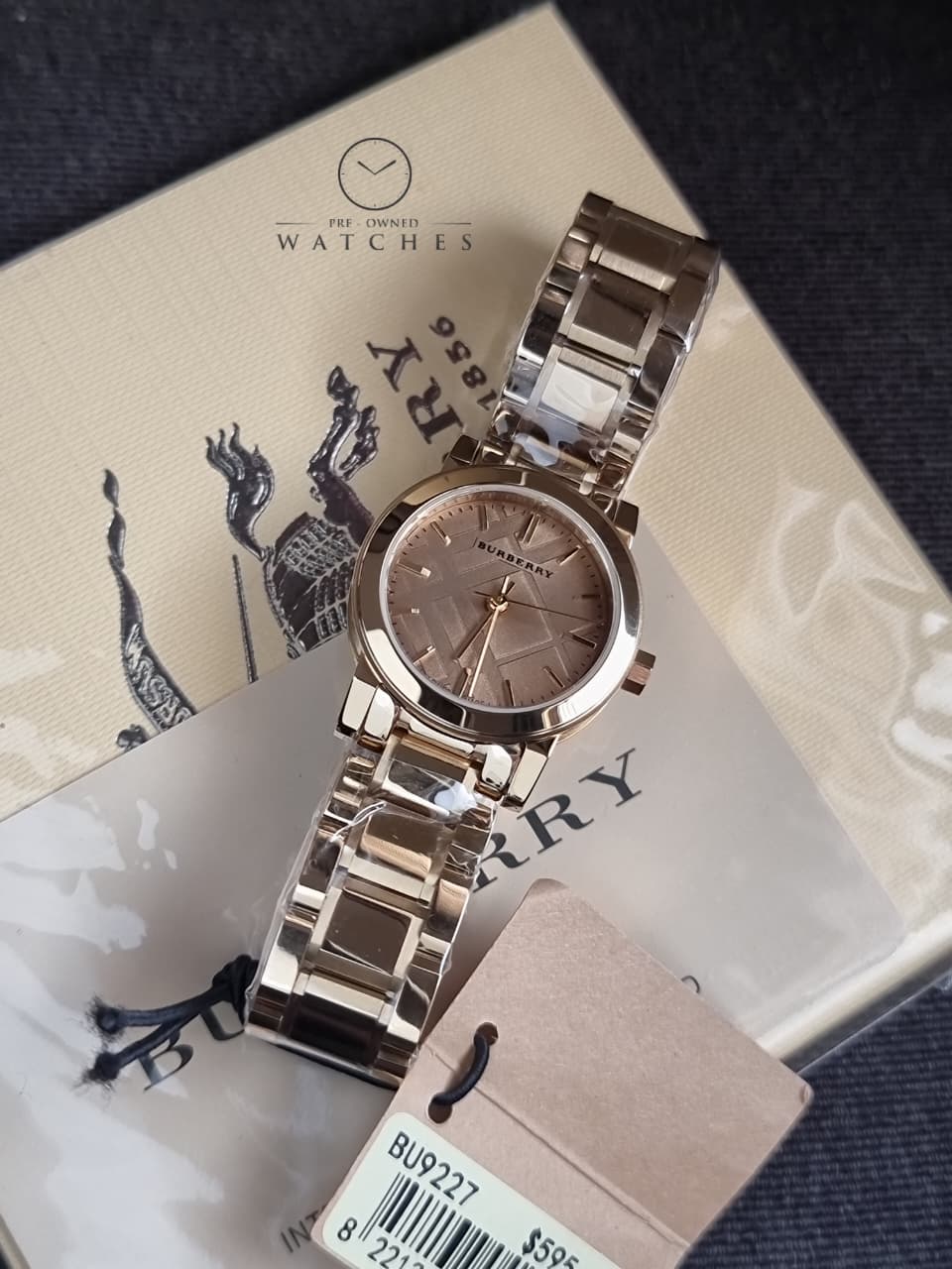 BURBERRY The City Champagne Dial Gold-tone Ladies Watch BU9227 - Image 7
