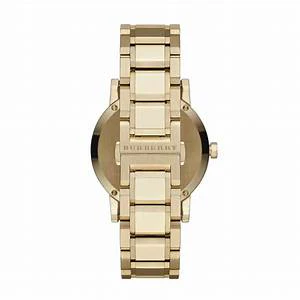 BURBERRY The City Champagne Dial Gold-tone Unisex Watch BU9033 - Image 3