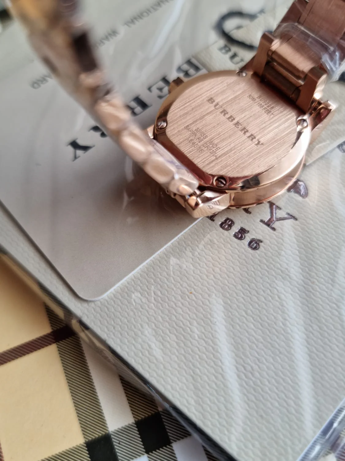 BURBERRY The City Petite Beige Dial Rose Gold-tone Ladies Watch BU9228 - Image 6