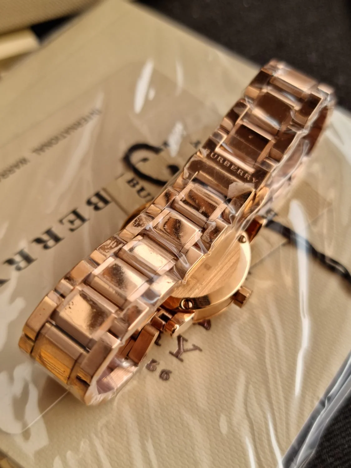 BURBERRY The City Petite Beige Dial Rose Gold-tone Ladies Watch BU9228 - Image 7