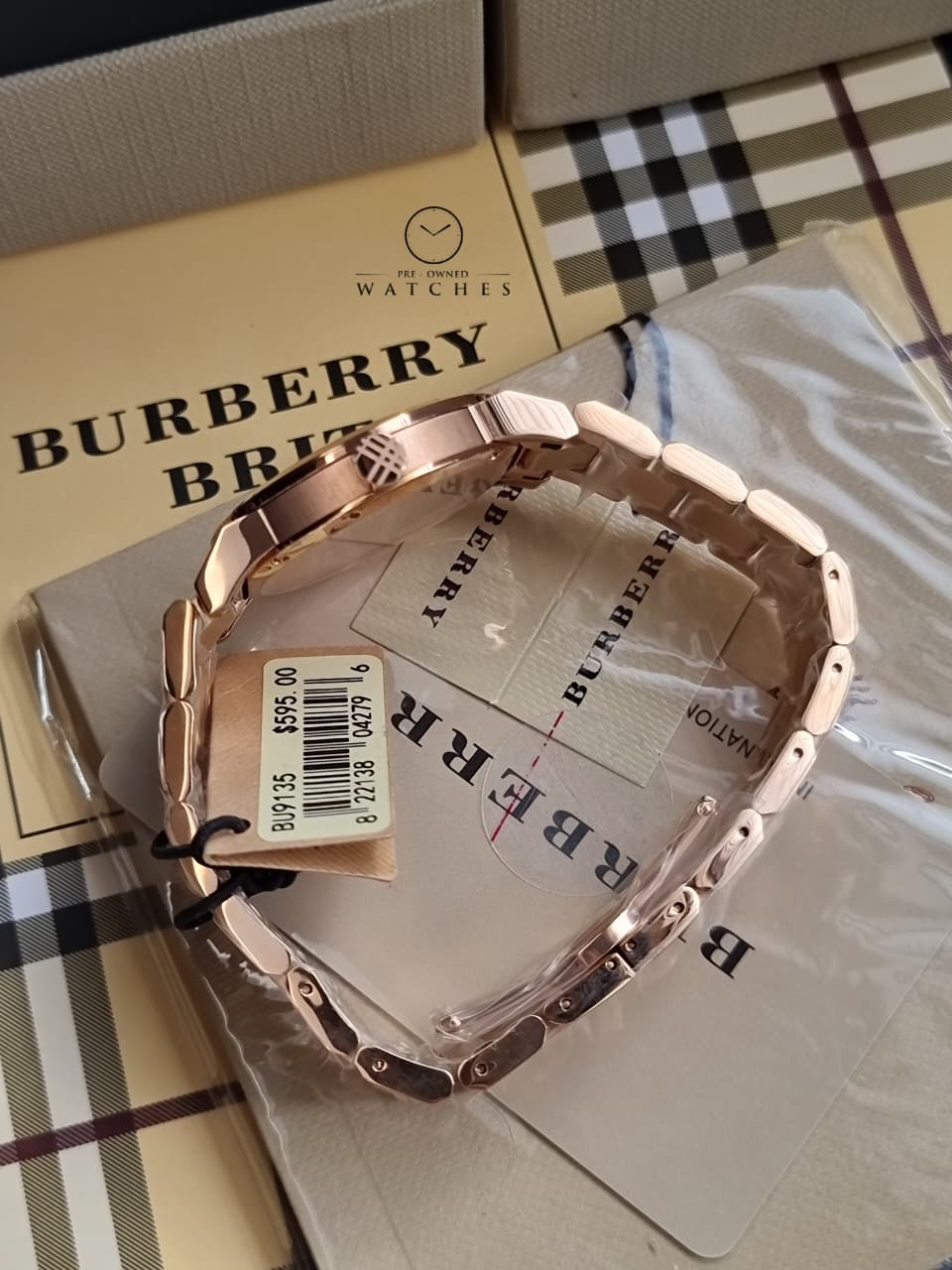 BURBERRY The City Rose Dial Rose Gold-tone Ladies Watch BU9135 - Image 13