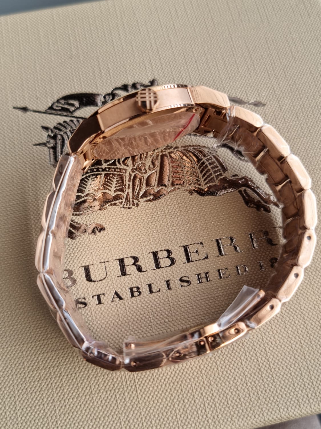 BURBERRY The City Rose Dial Rose Gold-tone Ladies Watch BU9135 - Image 4