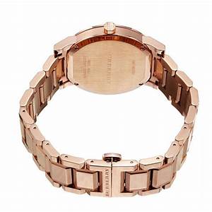 BURBERRY White Check Pattern Dial Rose Gold-plated Unisex Watch BU9004 - Image 3