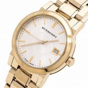 BURBERRY White Dial Gold-tone Ladies Watch BU9103 - Image 2