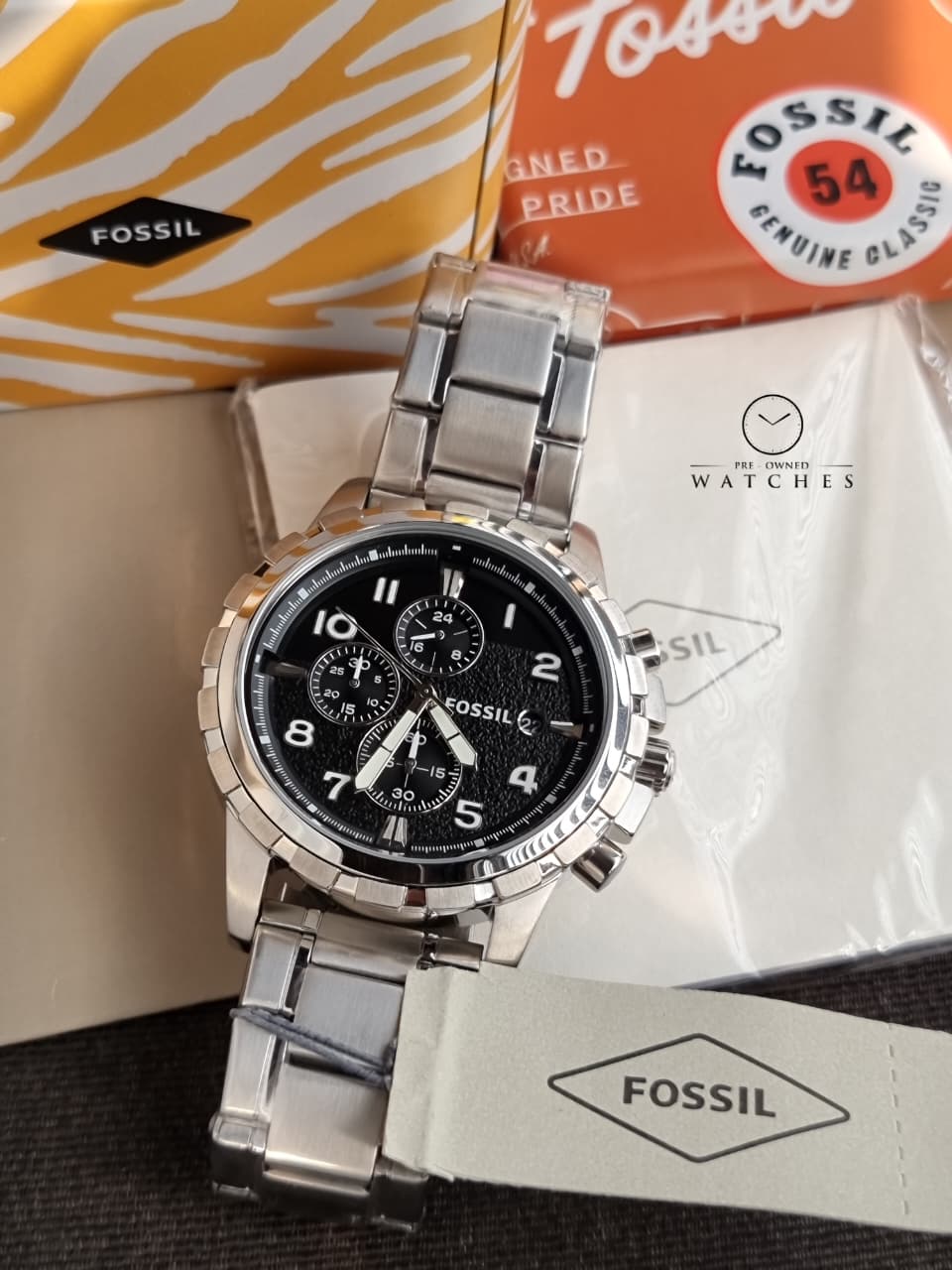 Dean Chronograph Stainless Steel Fossil Watch (Model: FS4542) - Image 8