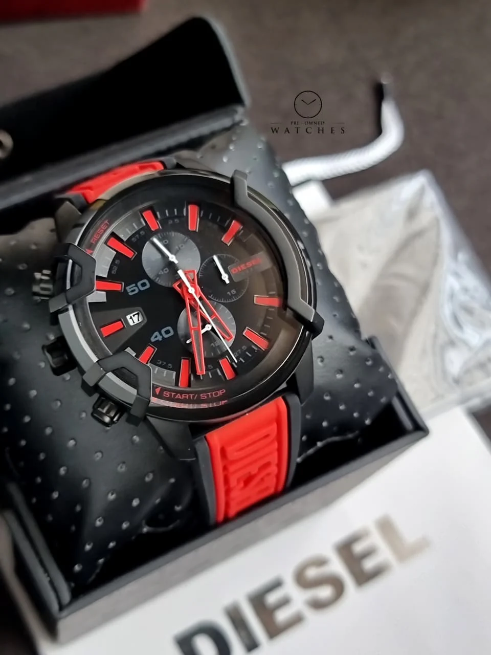 Diesel DZ4530 Men's Watch Chronograph Black Dial Steel 45mm - Image 6