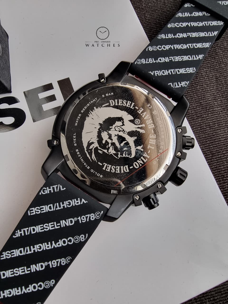 Diesel DZ4530 Men's Watch Chronograph Black Dial Steel 45mm - Image 7