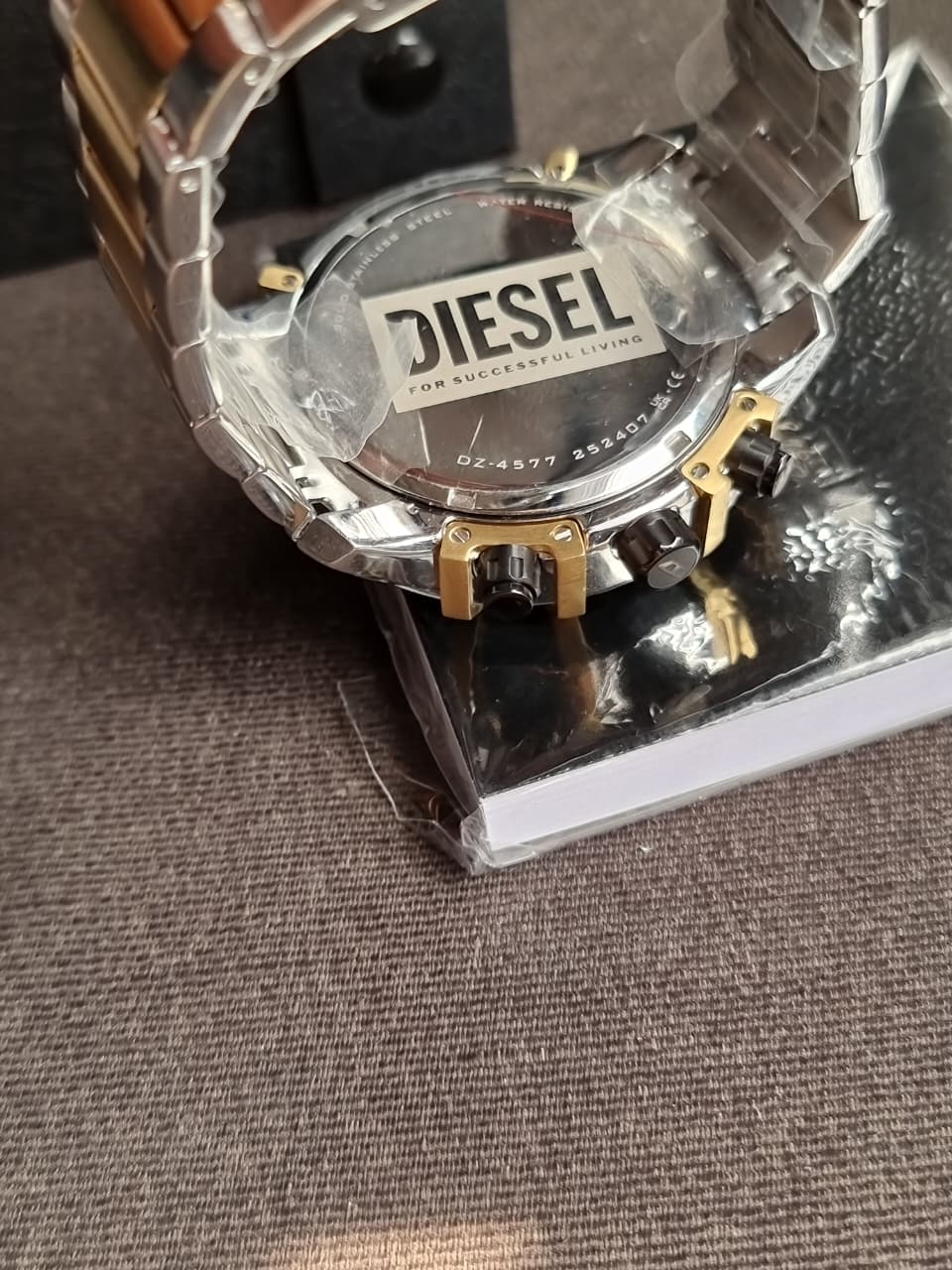 Diesel Men's Griffed Stainless Steel,48mm Black Dial Quartz Watch DZ4577 - Image 7