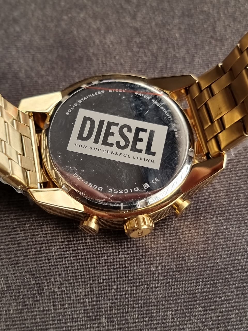 Diesel Split Chronograph Gold-Tone Stainless Steel Watch D4590 - Image 3