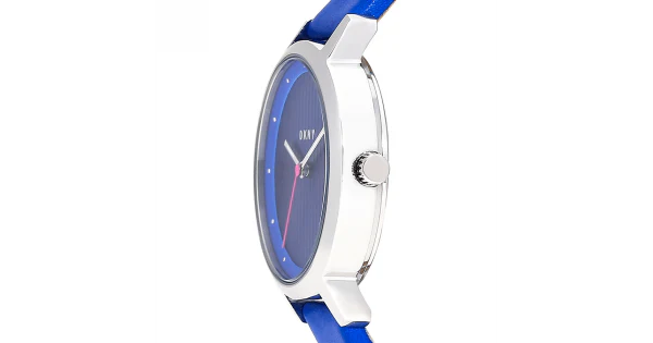 DKNY Women's The Modernist NY2675 Blue Leather Quartz Fashion Watch - Image 4