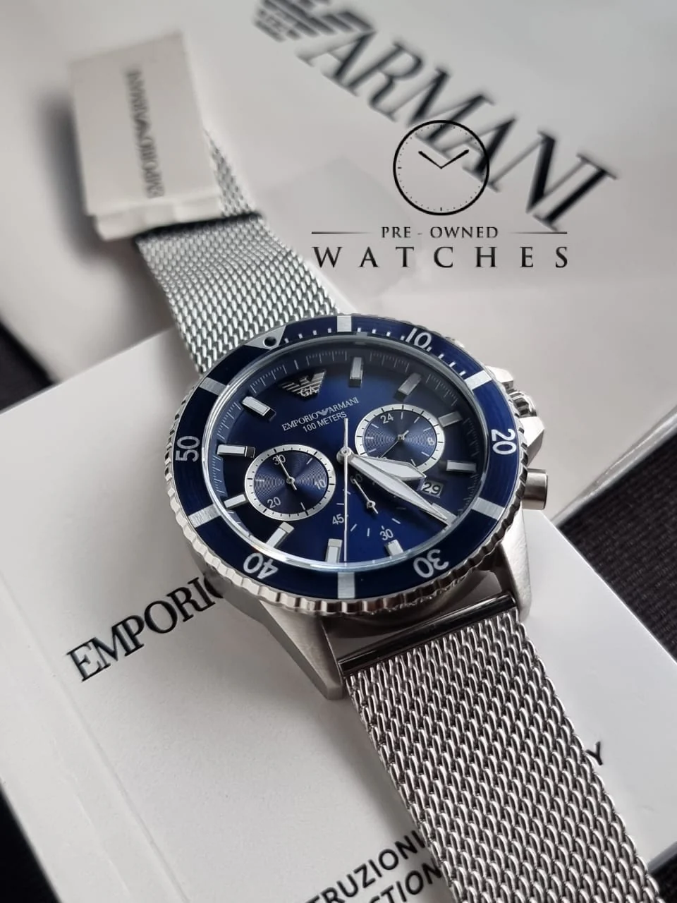 EMPORIO ARMANI AR11587 DIVER CHRONO MEN'S WATCH - Image 5