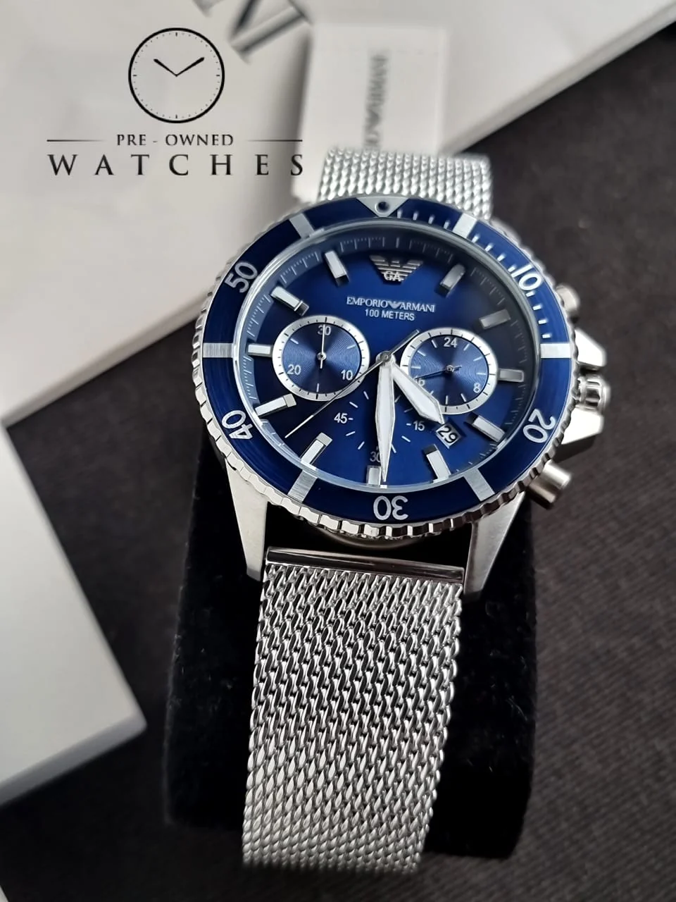 EMPORIO ARMANI AR11587 DIVER CHRONO MEN'S WATCH - Image 9