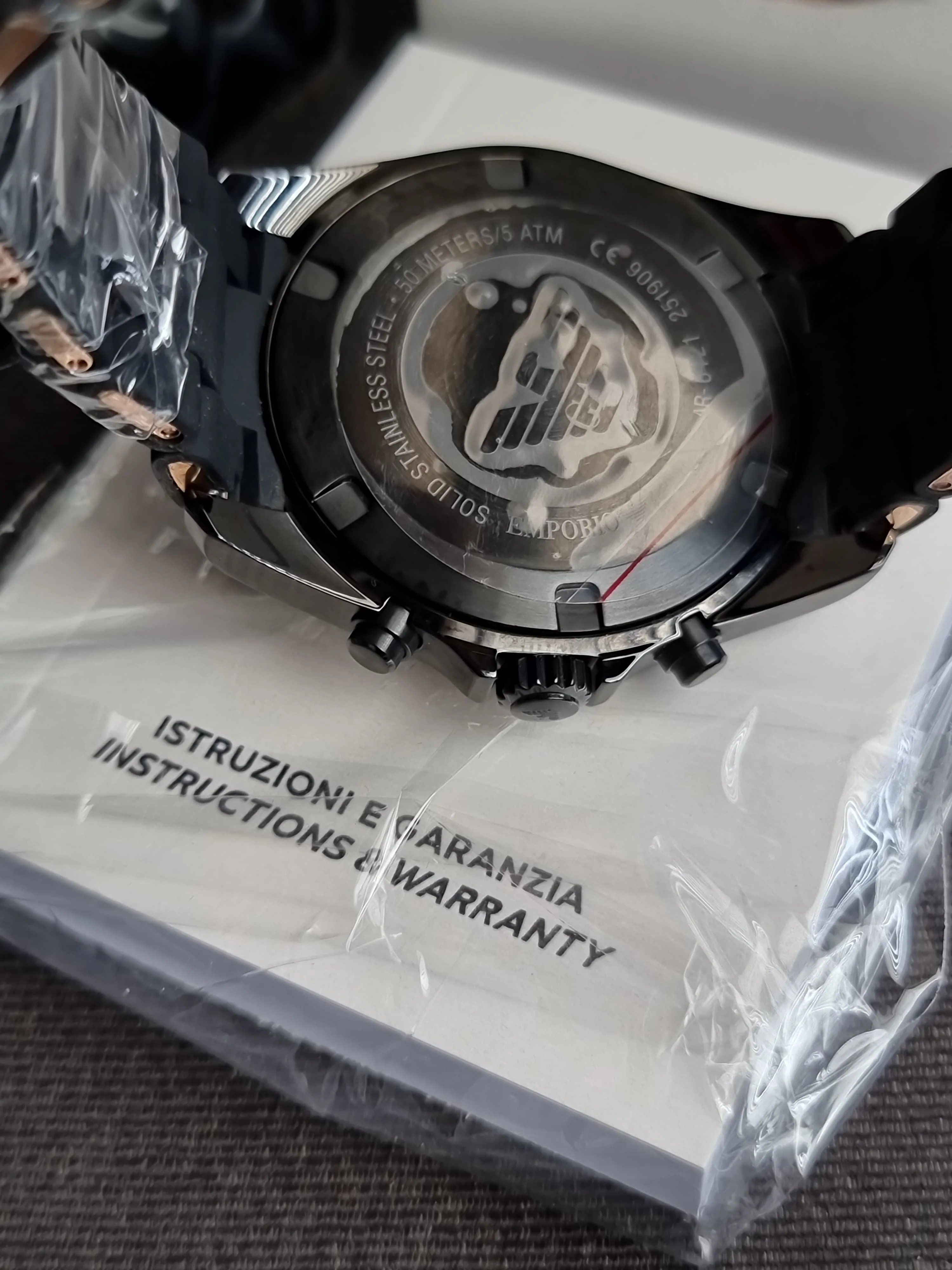 EMPORIO ARMANI Chronograph Blue Dial Men's Watch AR6121 - Image 3