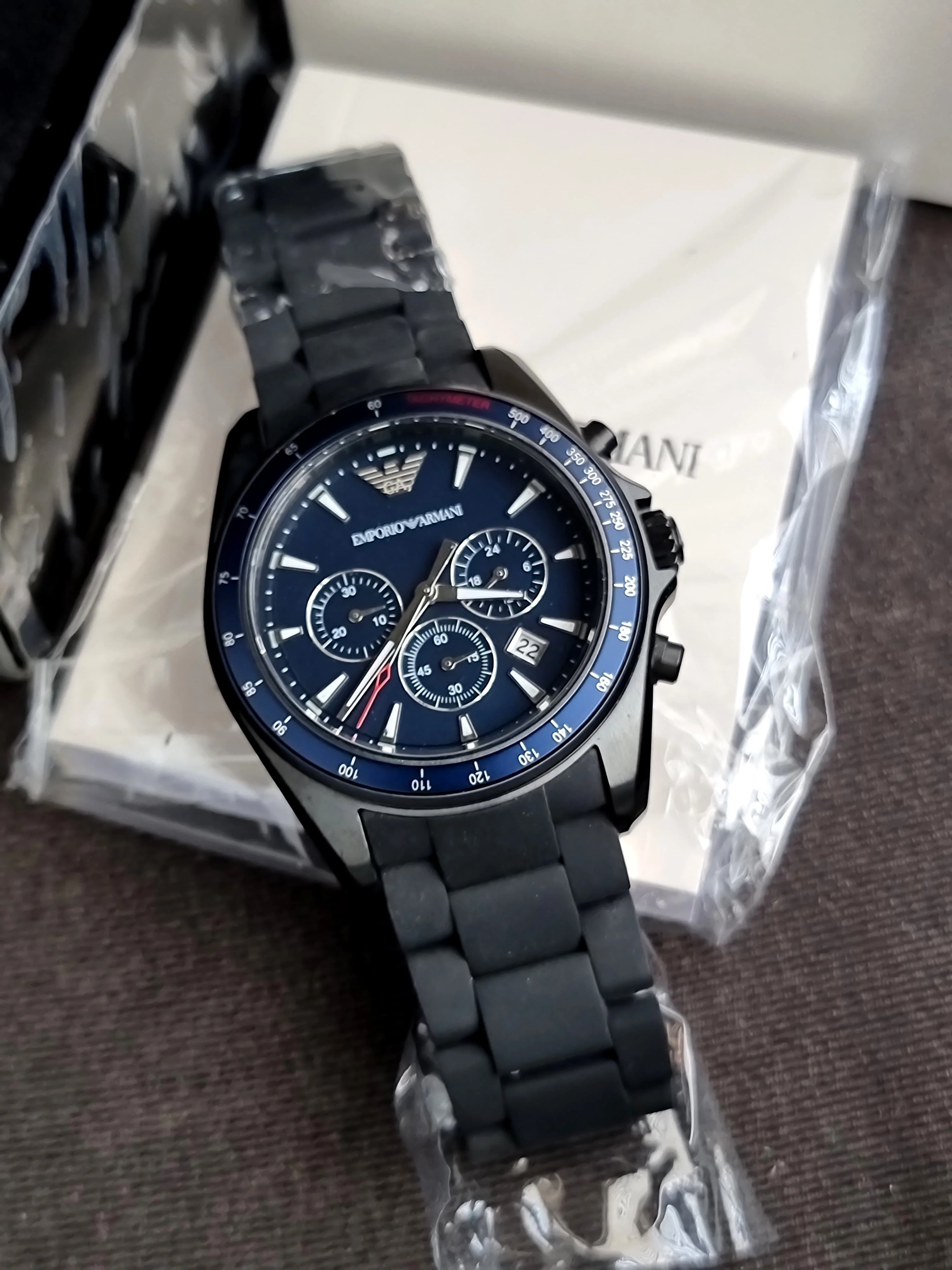 EMPORIO ARMANI Chronograph Blue Dial Men's Watch AR6121 - Image 8