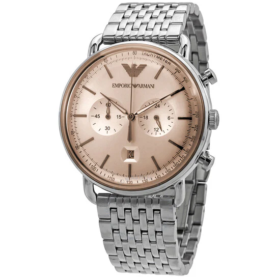 EMPORIO ARMANI Chronograph Quartz Beige Dial Men's Watch AR11239