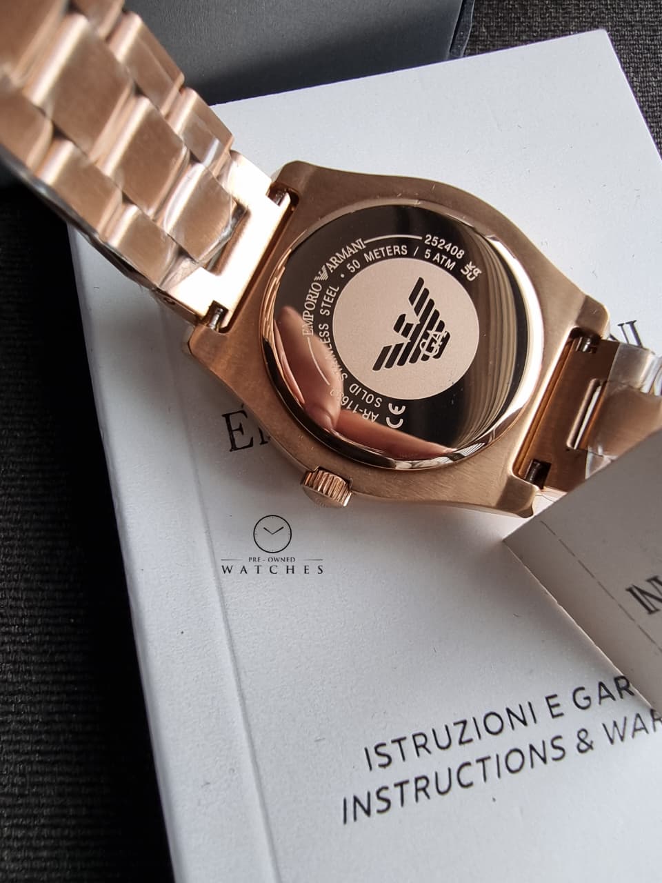Emporio Armani Federica AR11639 Women's Watch – Rose Gold, Quartz, Stainless Steel Elegance - Image 3